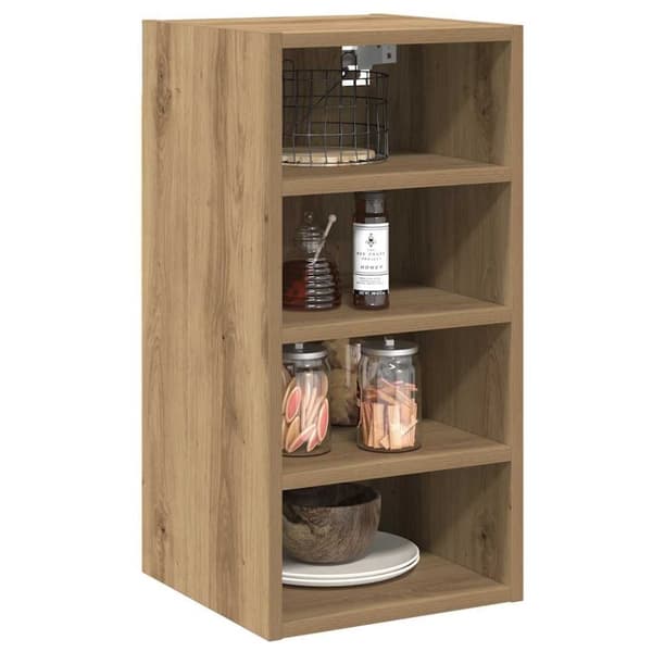 vidaXL Hengende skap "Riga" artisan eik 30x29,5x60 cm konstruert tre