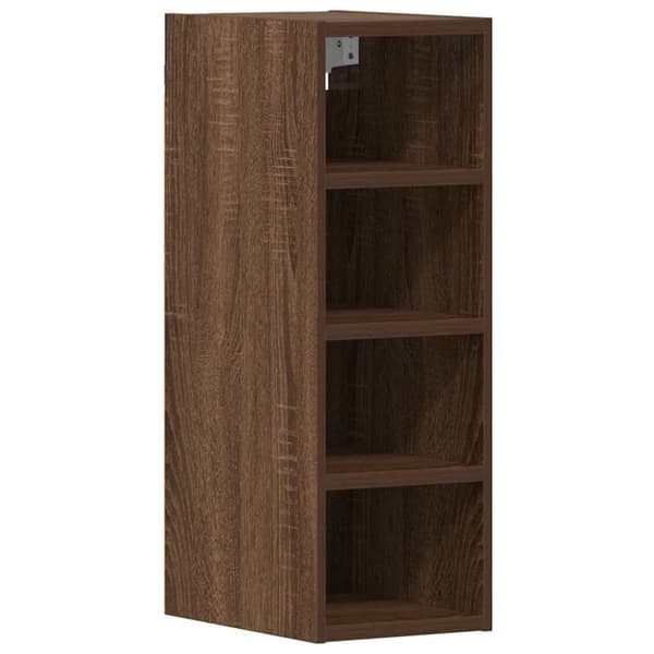 vidaXL Vegghengt skap "Riga" brun eik 20x29,5x60 cm konstruert tre