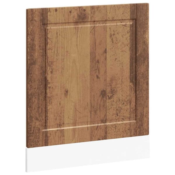 vidaXL låge til opvaskemaskine Porto 60x1,5x67 cm antikt træ