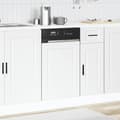 Miniatyrbilde 4 av 9: vidaXL Oppvaskmaskin panel Porto hvit 45x1,5x67 cm konstruert tre
