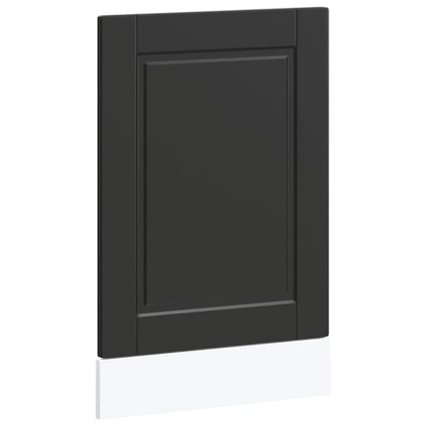vidaXL låge til opvaskemaskine Porto 45x1,5x67 cm konstrueret træ sort