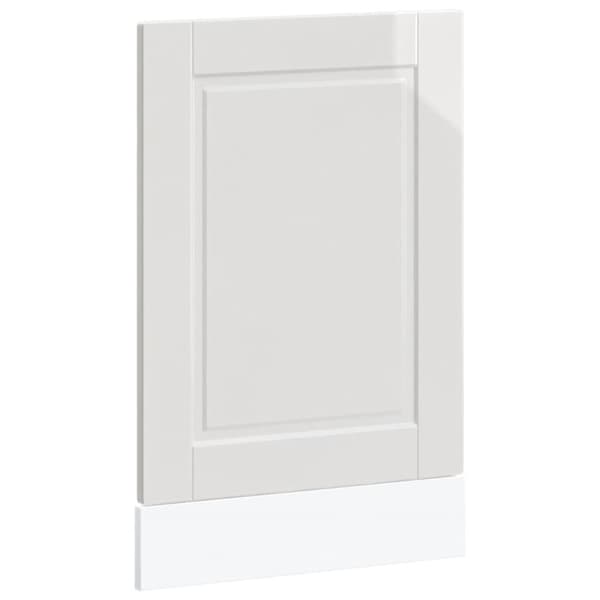 vidaXL låge til opvaskemaskine Porto 45x1,5x67 cm hvid højglans