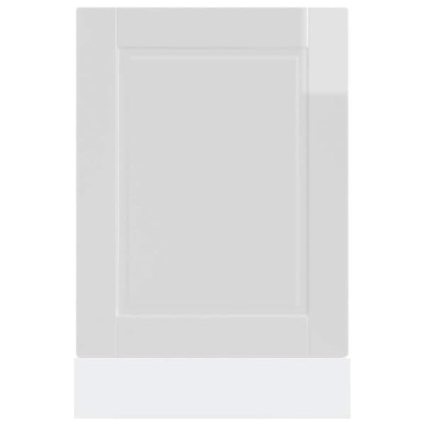 vidaXL låge til opvaskemaskine Porto 45x1,5x67 cm hvid højglans