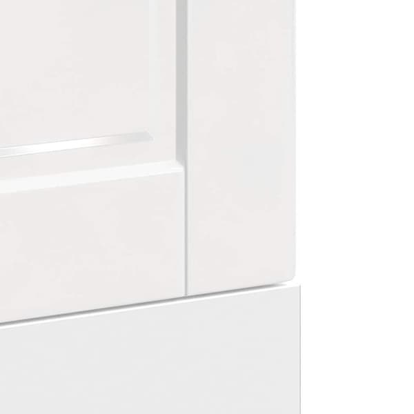 vidaXL låge til opvaskemaskine Porto 45x1,5x67 cm hvid højglans