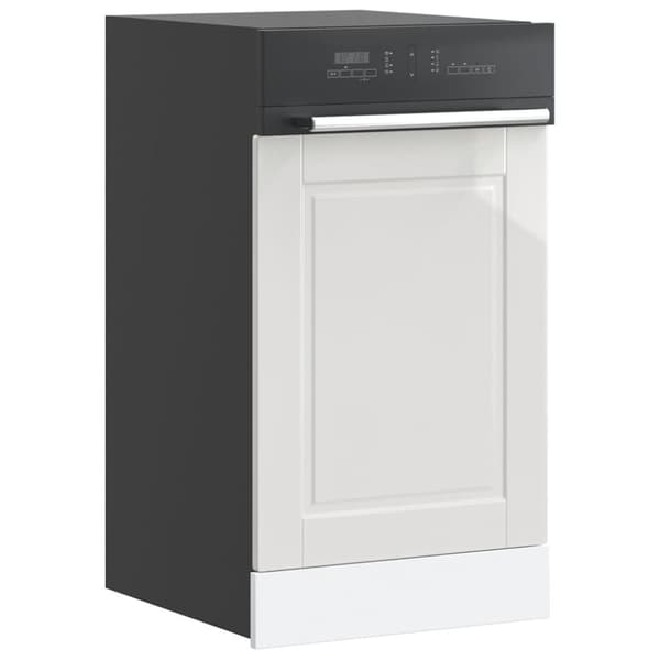 vidaXL låge til opvaskemaskine Porto 45x1,5x67 cm hvid højglans