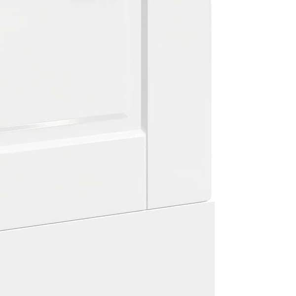vidaXL låge til opvaskemaskine Porto 60x1,5x67 cm hvid højglans