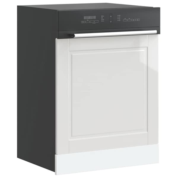 vidaXL låge til opvaskemaskine Porto 60x1,5x67 cm hvid højglans