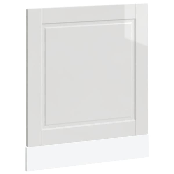 vidaXL låge til opvaskemaskine Porto 60x1,5x67 cm hvid højglans