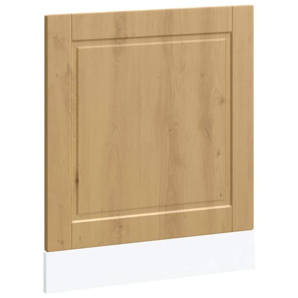 vidaXL låge til opvaskemaskine Porto 60x1,5x67 cm egetræsfarvet
