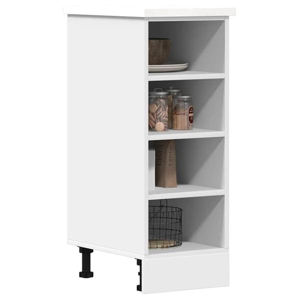 vidaXL Alakaappi "Riga" Valkoinen 30x44,5x81,5 cm Engineered Wood