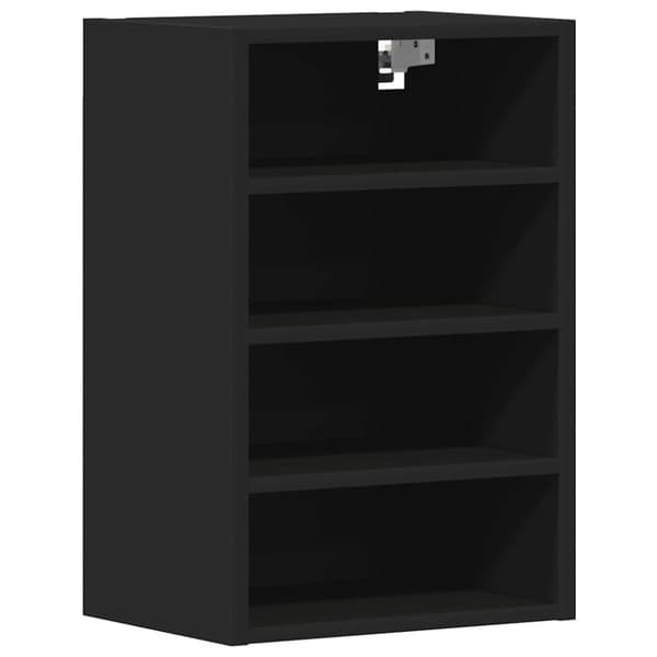 vidaXL vægskab 40x29,5x60 cm konstrueret træ sort