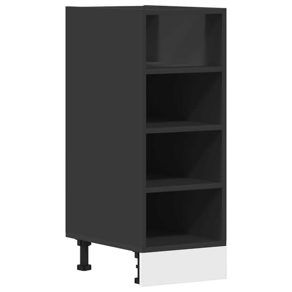 vidaXL underskab 30x44,5x81,5 cm konstrueret træ sort