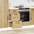 Miniatyrbilde 4 av 11: vidaXL Kjøkken underskap Kalmar artisan eik konstruert tre