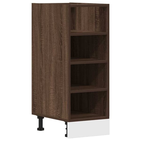 vidaXL underskab 30x44,5x81,5 cm konstrueret træ brun egetræsfarve