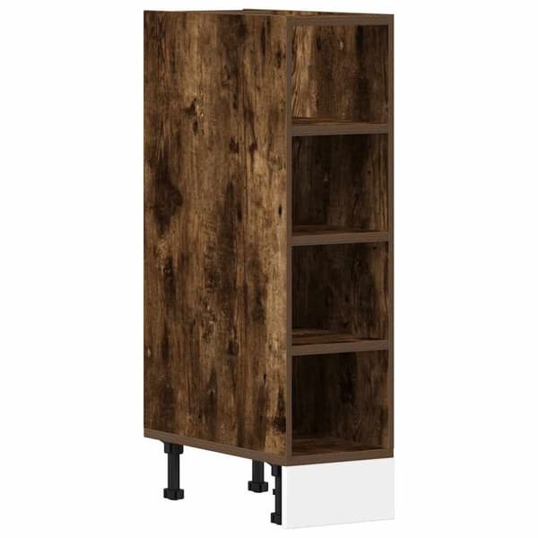 vidaXL underskab 20x44,5x81,5 cm konstrueret træ røget egetræ
