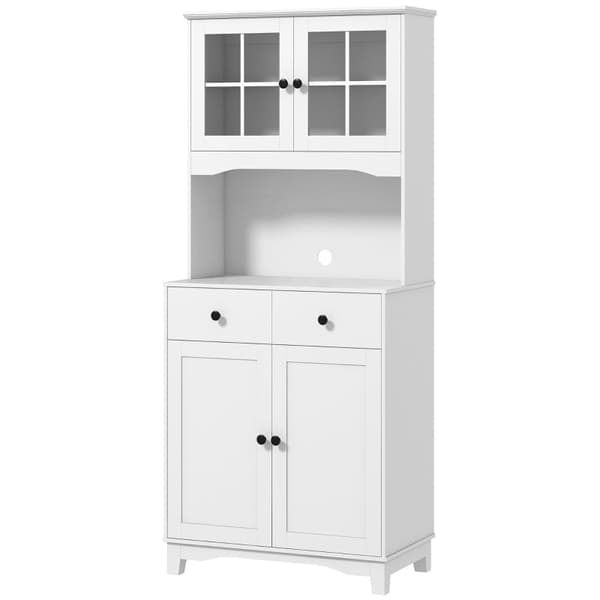 Rootz Vitrinskåp - Hallskåp - Köksarrangör - Justerbara hyllor - 74,5W x 40D x 172H cm