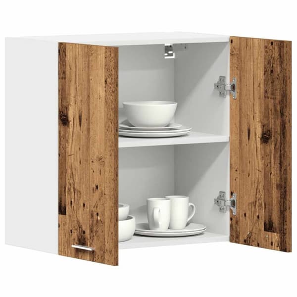 vidaXL Veggmontert kjøkkenskap "Lyon" gammelt tre 60x31x60 cm