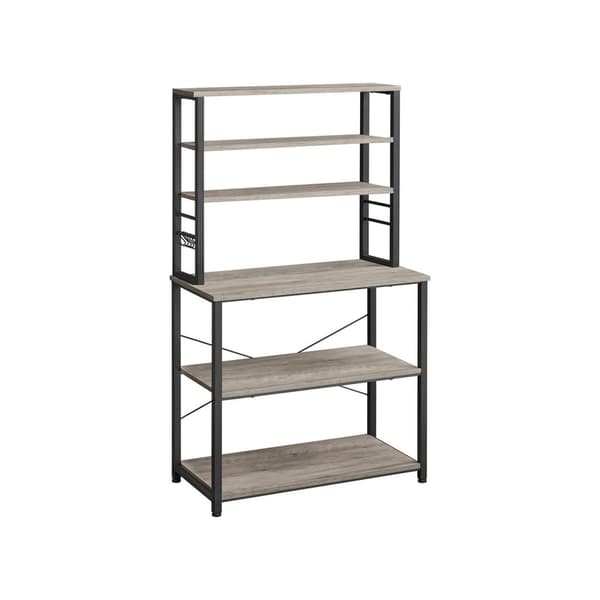 KitchenPlank-6 nivåer-40 × 80 × 167 cm-greige-zwart