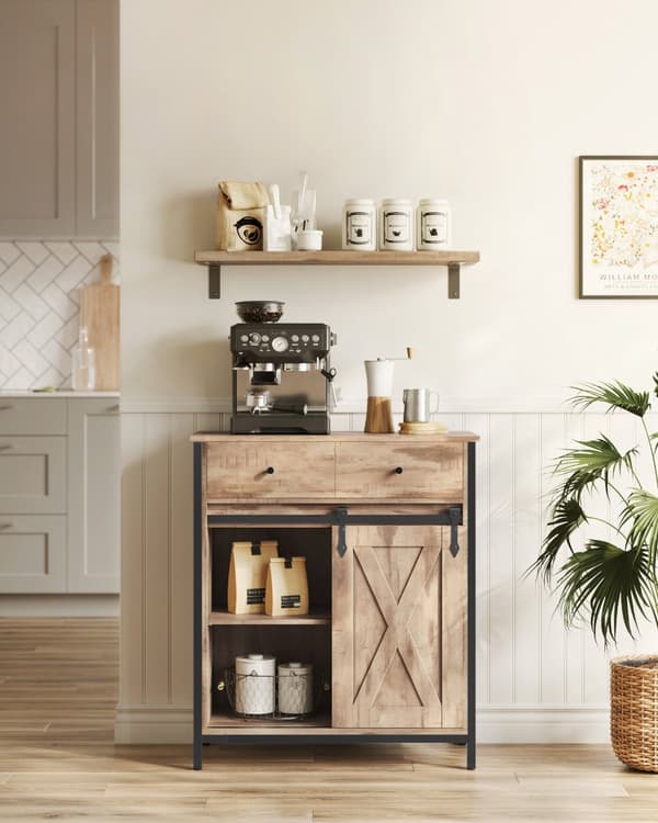 Køkkenskaber med skydedør - 30 × 70 × 80 cm - Landstil