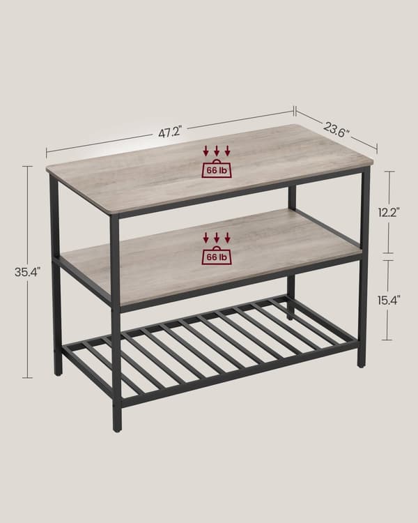 Keittiön alusto - 3 tasoa - 60 × 120 × 90 cm - teollisuussuunnittelu