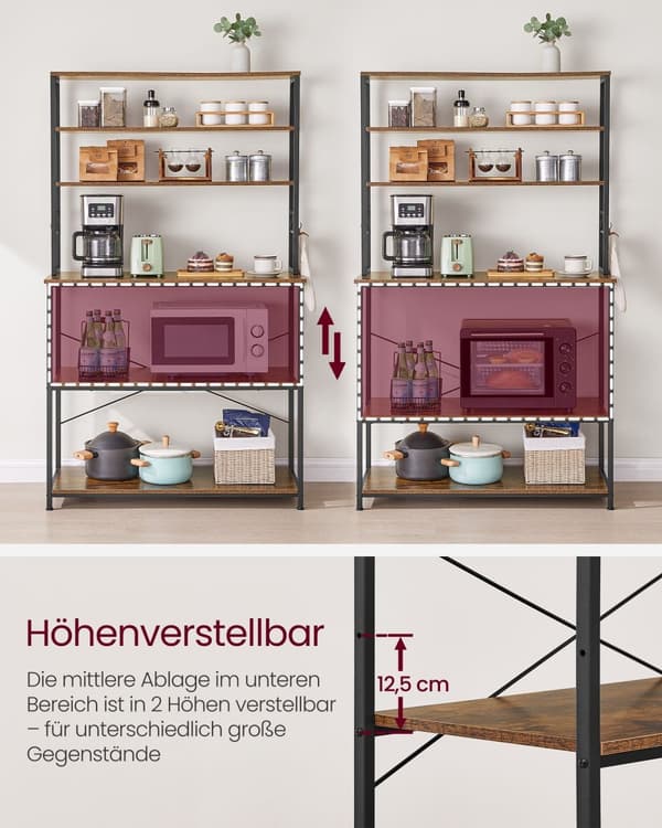 KitchenPlank - Industriel design - Vintage Brown & Black