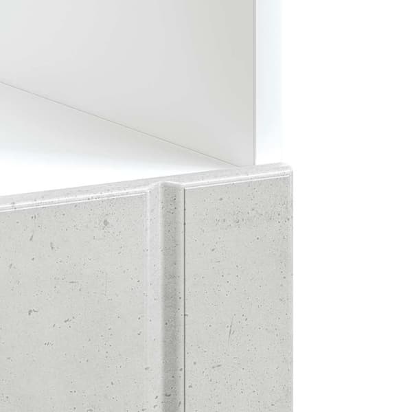 vidaXL Uunikaappi Lucca betoninharmaa tekninen puu