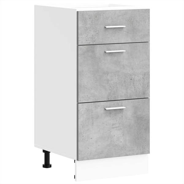 vidaXL underskab 40x46x81,5 cm konstrueret træ betongrå