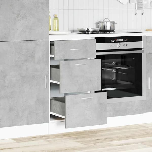 vidaXL underskab 40x46x81,5 cm konstrueret træ betongrå