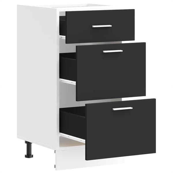 vidaXL underskab 40x46x81,5 cm konstrueret træ sort