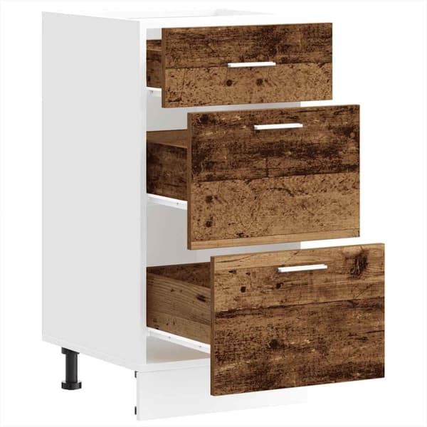 vidaXL Alakaappi "Lyon" Old Wood 40x46x81,5 cm Engineered Wood