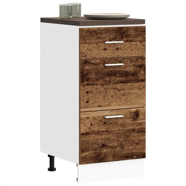vidaXL Alakaappi "Lyon" Old Wood 40x46x81,5 cm Engineered Wood
