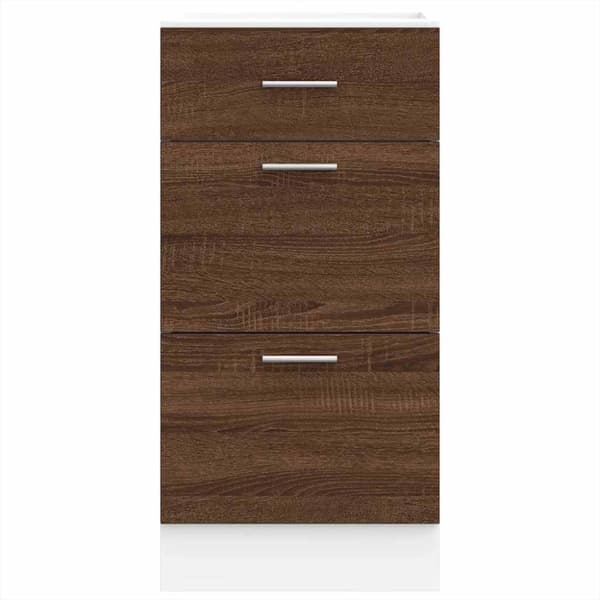 vidaXL underskab 40x46x81,5 cm konstrueret træ brun egetræ