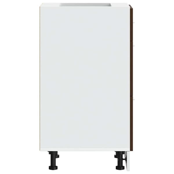 vidaXL underskab 40x46x81,5 cm konstrueret træ brun egetræ