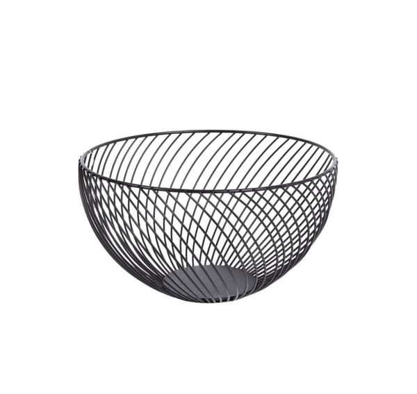 Skål NISSA D25xH13cm, sort