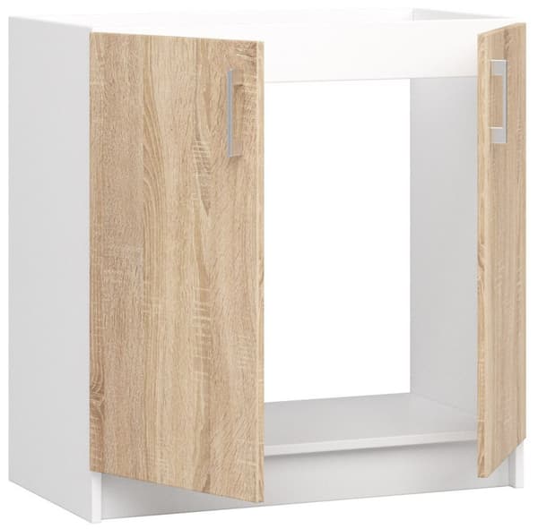 Skab LIMA S80ZL HVID/DÆK SONOMA