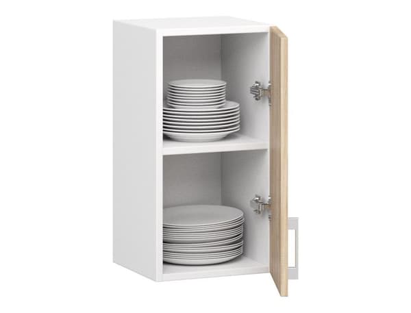 Skab LIMA W30 /580/ HVID/Dåb SONOMA