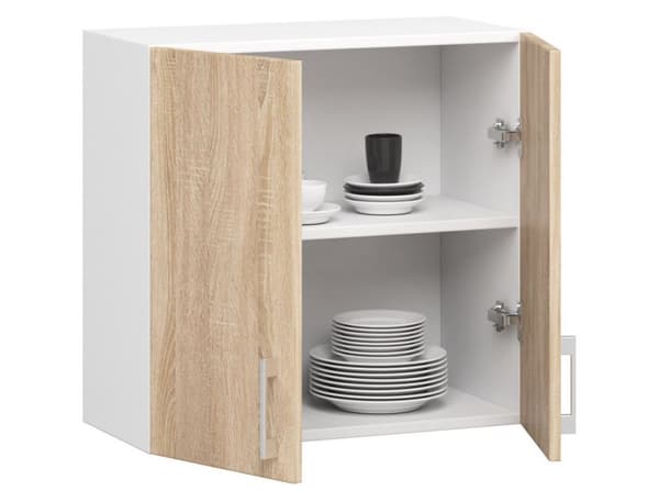 Skab LIMA W60 /580/ HVID/DÆK SONOMA