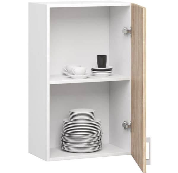 Skab LIMA W50 /720/ HVID/DÆK SONOMA