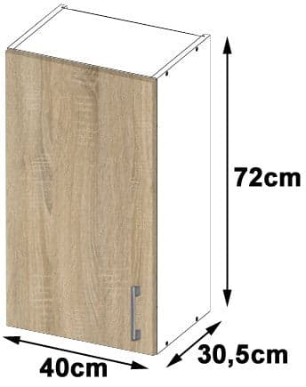 SEINÄKAAPPI KITCHEN 40cm D1 H720 LIMA