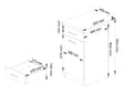 Miniatyrbillede 3 af 9: Skab OLIWIA S40 SZ1 HVID + PLADE