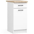 Miniatyrbillede 1 af 9: Skab OLIWIA S40 SZ1 HVID + PLADE