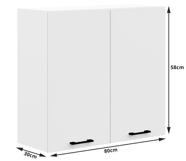 Skab OLIWIA W80 H580 HVID
