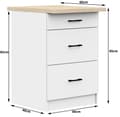 Pikkukuva 4 / 9: KEITTIÖKAAPPI OLIVIA S 60cm 3S VALKOINEN