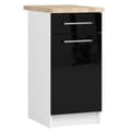 Miniatyrbillede 1 af 6: Skab OLIWIA S40 SZ1 + PLADE BIALET / SORT GLANS