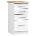 Miniatyrbillede 1 af 6: Skab OLIWIA S40 SZ4 + PLADE HVID / HVID GLANS