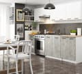 Miniatyrbillede 4 af 5: Skab OLIWIA S60 + PLADE HVID / BETON