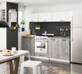 Miniatyrbillede 5 af 5: Skab OLIWIA S60 + PLADE HVID / BETON