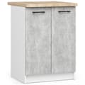 Miniatyrbillede 1 af 5: Skab OLIWIA S60 + PLADE HVID / BETON