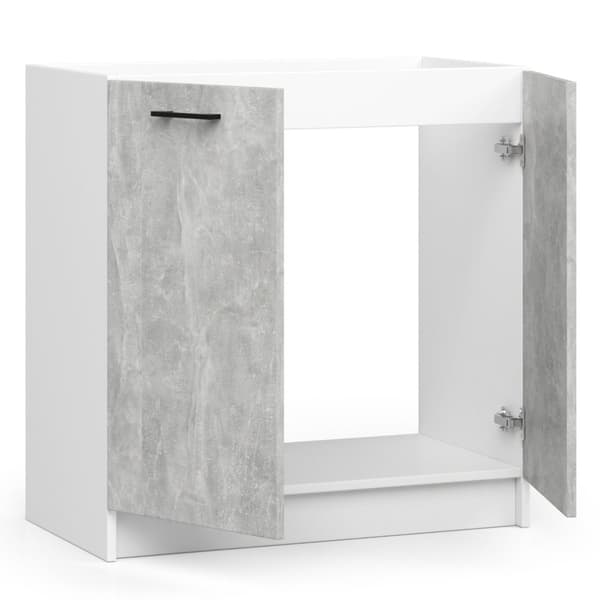 Skab OLIWIA S80ZL HVID / BETON