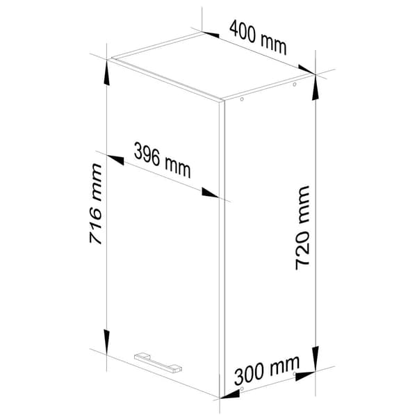 KORISTEKAAPPI OLIWIA 40cm VALKOINEN-CAPPUCCINO KIMALLE H720